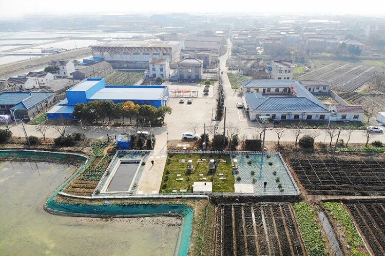 360噸/天大型農村生活污水處理設備案例，水質(zhì)通過(guò)驗收！